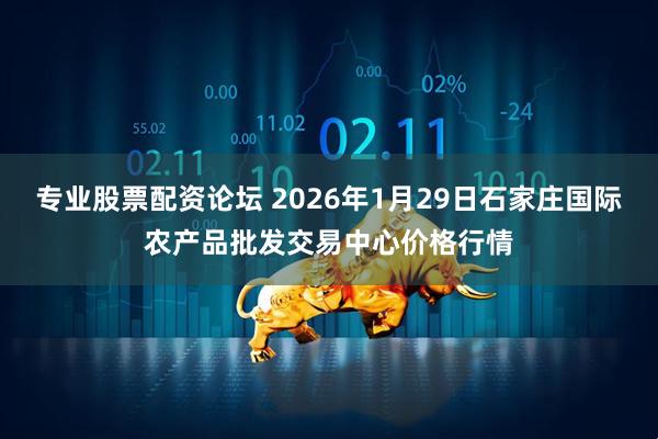 专业股票配资论坛 2026年1月29日石家庄国际农产品批发交易中心价格行情