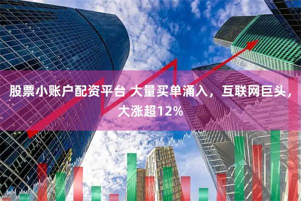 股票小账户配资平台 大量买单涌入，互联网巨头，大涨超12%